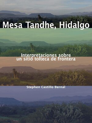 cover image of Mesa Tandhe, Hidalgo